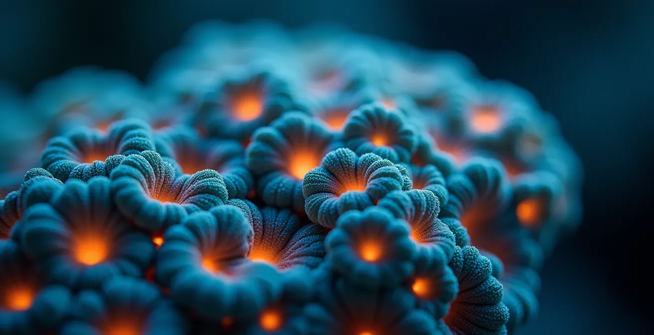 Visualizzazione artistica del cervello con amigdala e ippocampo evidenziati in luce soffusa