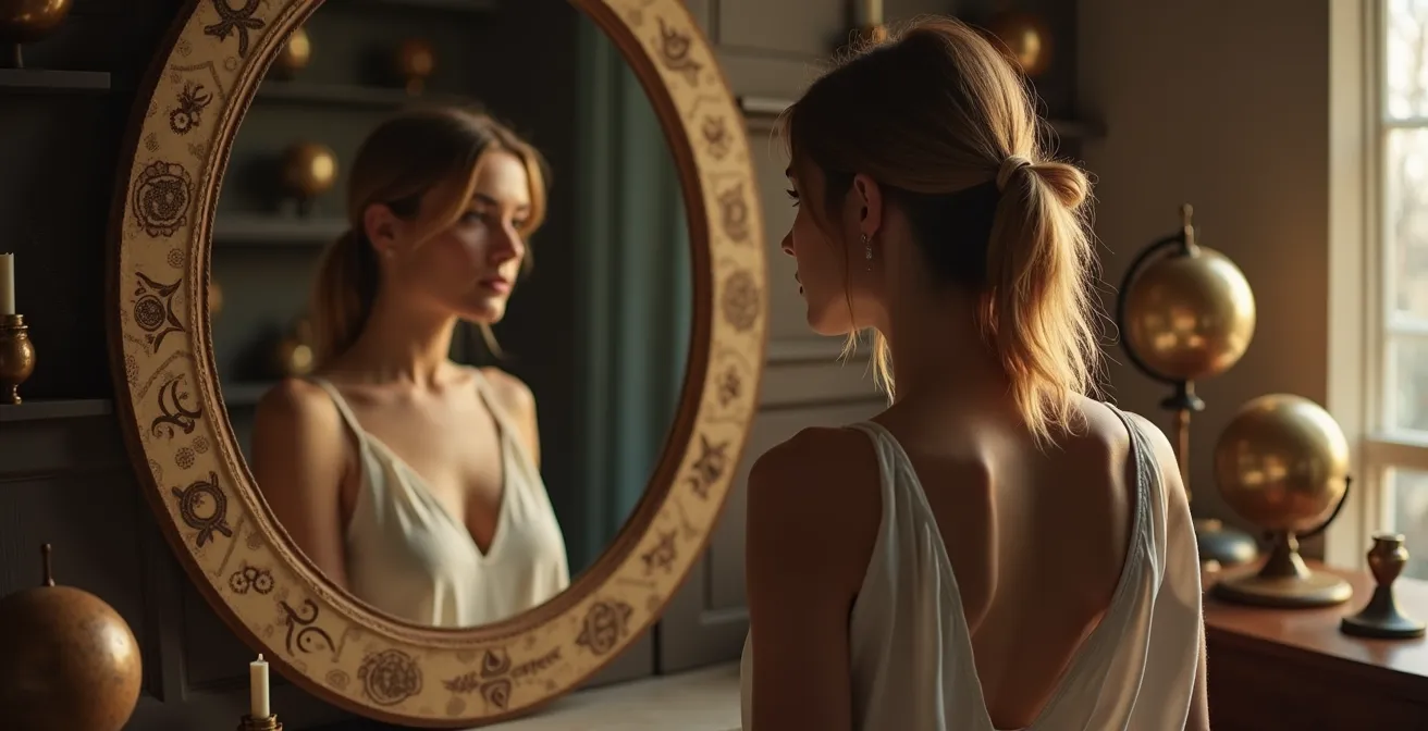 Rappresentazione metaforica della doppia identità zodiacale tra sistema tropicale e siderale