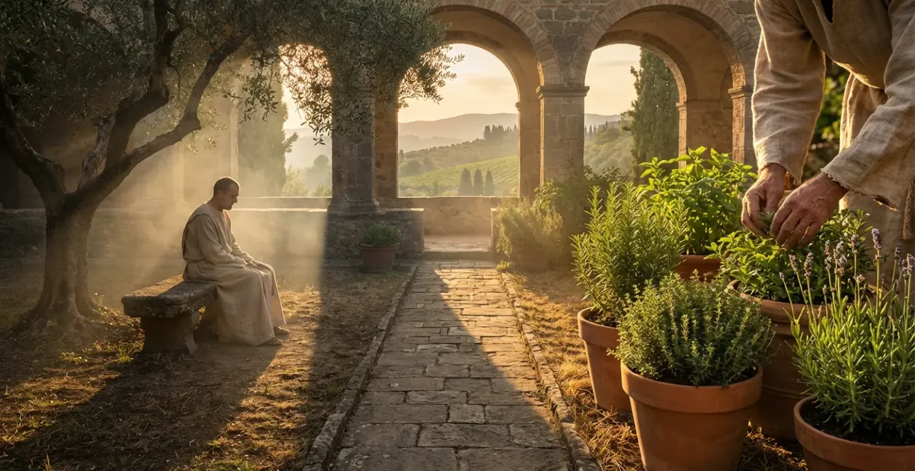 Due figure femminili archetipiche in meditazione e creazione, simboli dell'intuizione e dell'azione manifesta