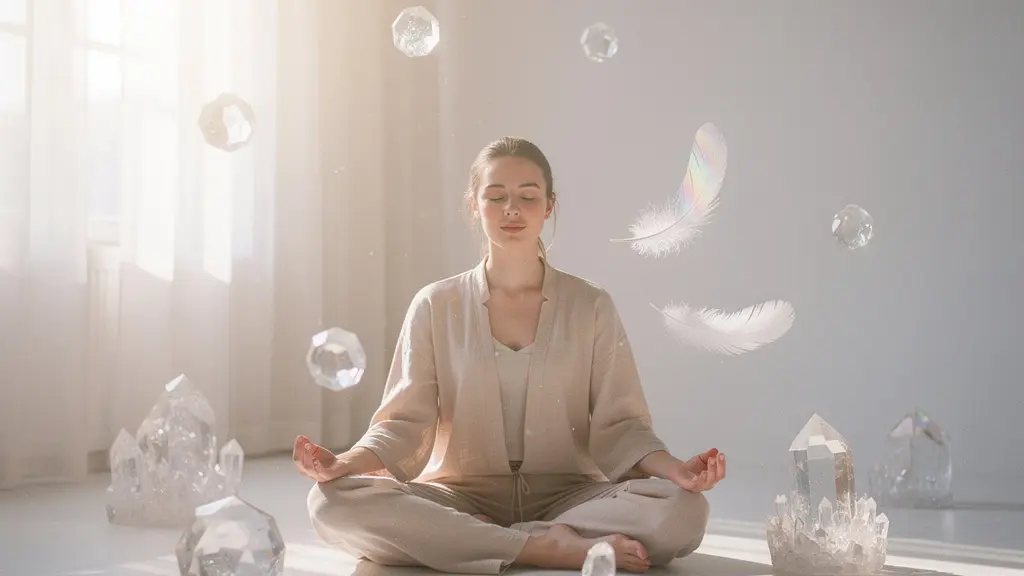 Connessione con il team spirituale di angeli e guide in meditazione